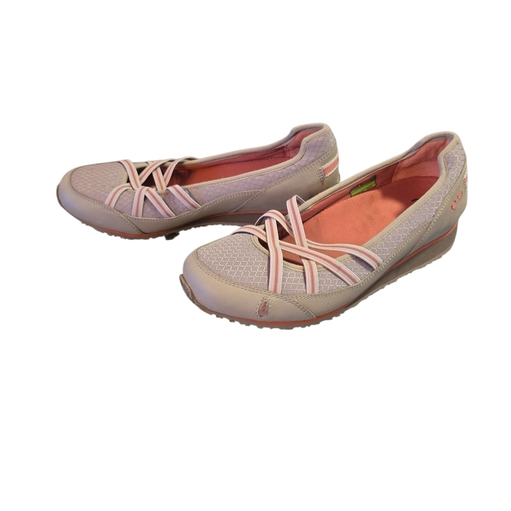 Ahnu Crisscross Ballet Flats – Beige Pink – Women’s Size 7